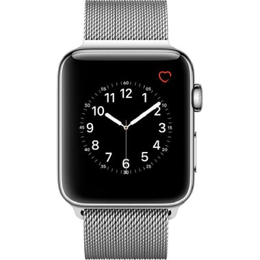 Apple Watch Series 2 Watch Series 2 Smartwatch, GPS/GLONASS, 1.65", Silver Milanese Loop (Silver)