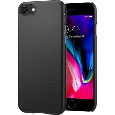 Spigen Thin Fit Back Cover Mobile Case, for iPhone SE 2nd Gen/iPhone 8/iPhone 7/iPhone 6s/iPhone 6, Black