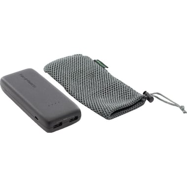 RAVPower Ace Power Bank Charger, 12000 mAh, Dual USB, Black