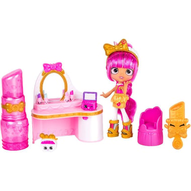 Moose Shopkins Season 6, Lippy Lulu's Beauty Boutique Playset, Pink, 5 Years and Above