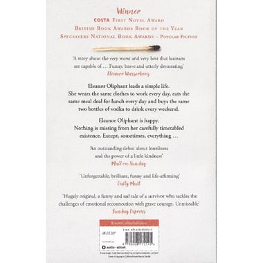 Eleanor Oliphant is Completely Fine - Debut Sunday Times Bestseller and Costa First Novel Book Award winner 2017