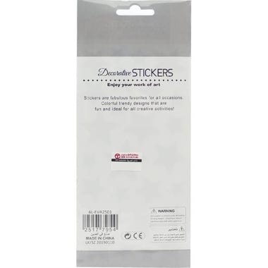 Roco Glitter Stickers, Star, Gold/Silver