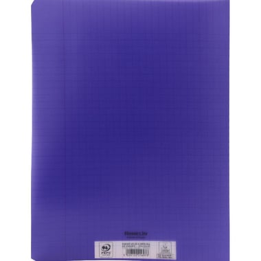 Conquerant Classique Notebook (Seyes), 24 X 32 cm, 96 Pages (48 Sheets), Square Ruled (French), Violet