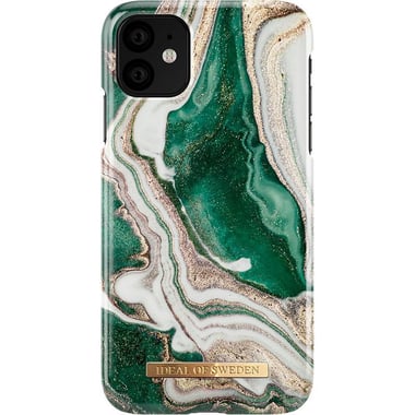 iDeal Fashion A/W 18 Back Cover Mobile Case, for iPhone 11, Golden Jade Marble