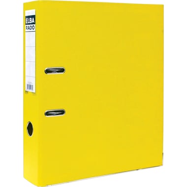 Elba Standard Box File, 6 cm, F4/A4, Yellow, Polypropylene/Pressboard