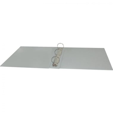 Roco 3 "O" Ring Presentation Binder, 1.50 in ( 3.81 cm ), A4, Plastic/Pressboard, White