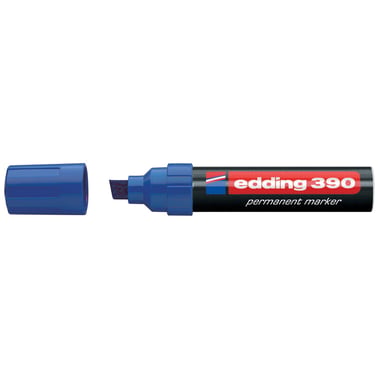 Edding 390 Permanent Marker, 4 - 12 mm Chisel Tip, Blue