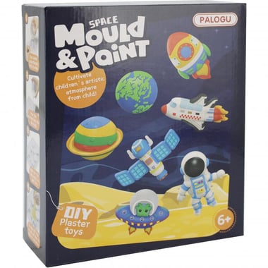 Mould and Paint Space Arts and Crafts Learning Activity Set, English, 6 Years and Above