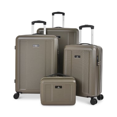 Track Luggage Set Of 4 (12"/20"/24"/28"),4 Pieces,Grey