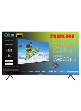 نيكاي 50 بوصة تلفزيون ذكي,دقة 4 كيه كيو ليد,60 Hz,اسود,NIK50MEU4QLED