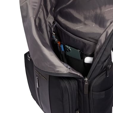 Piquadro Casual Backpack (17"),For 15.6" (Device),Unisex,Black