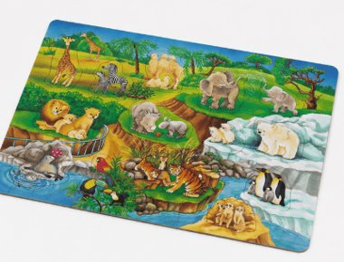 رافنسبورغر RVN60528,Zoo Animals / Wildlife Exhibit,ألغاز تركيب جيغسو,14,انجليزي,3 سنوات فما فوق