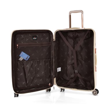 Track Luggage Set Of 2 (14"/20"),2 Pieces,White