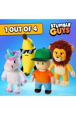 Stumble Guys Plush Toy Set ,1 Year And Above,Multicolor