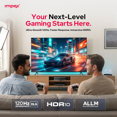 Impex 75" Smart Tv,4k Qd Mini-Led,120 Hz,Black,75qdmini120hz