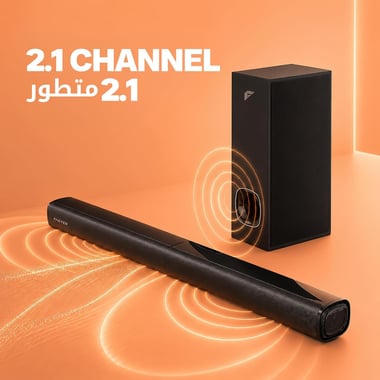 نيكاي NSB600WF-WL ساوند بار مع مضخم صوت,as per usage,أسود