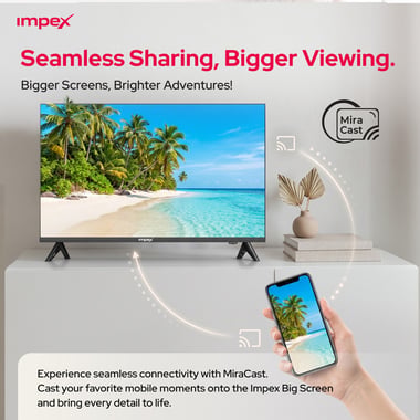 امبيكس 43 بوصة تلفزيون ذكي,دقة كاملة كيو ليد,60 Hz,اسود,43" Inch Smart QLED Android TV