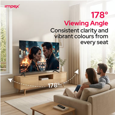 Impex 43" Smart Tv,Full Hd Qled,60 Hz,Black,Wios43q