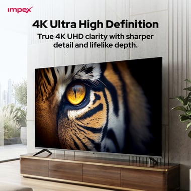 امبيكس 85 بوصة تلفزيون ذكي,دقة 4 كيه كيو ليد,60 Hz,اسود,Impex Whale OS 85" SMART QLED TV