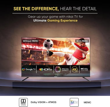 Nikai 55" Smart Tv,4k Qled,,Black,Nprog55qled