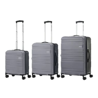 American Tourister Luggage Set Of 3 (20"/24"/28"),3 Pieces,Grey