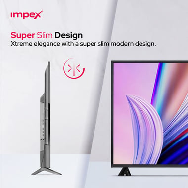 امبيكس 58 بوصة تلفزيون ذكي,UHD ليد,60 Hz,اسود,Impex 58 Inch Gloria Ultra HD Smart LED TV