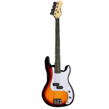 Unistar Bass Guitar Beginner,Left-Handed,4,All Ages,Brown