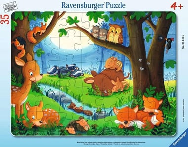 رافنسبورغر RVN51465,Sleepy Forest Animals / Nighttime Woodland Scene,ألغاز تركيب جيغسو,35,انجليزي,4 سنوات فما فوق