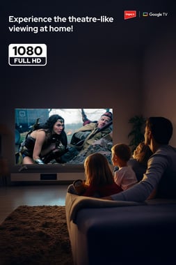 Impex 43" Smart Tv,Full Hd Qled,60 Hz,Black,43-Inch Full Hd Google Qled Tv