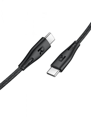 Ravpower Rp-Cb1035 Ravpower Rp-Cb1035 100w 1.5m Nylon Usb-C To Usb-C Cable Black Sync & Charge Cable,1.5 Cm,Black