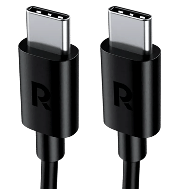 Ravpower Rp-Cb1022 Ravpower Rp-Cb1022 Type-C To Type-C Cable 2m Tpe Black Sync & Charge Cable,2.1 Cm,Black