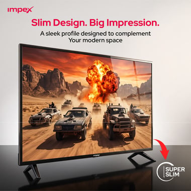 امبيكس 40 بوصة تلفزيون ذكي,دقة كاملة كيو ليد,60 Hz,اسود,Impex 40 Inch QLED Smart Android TV