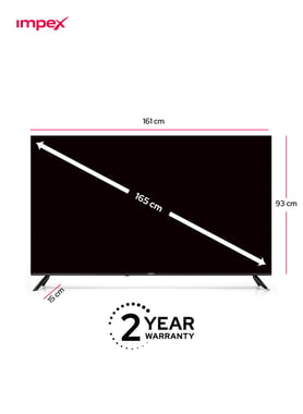 Impex 65" Smart Tv,4k Qled,60 Hz,Black,Wios65q