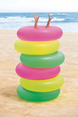 Intex Pool Float Ring 3 Years And Above,Multicolor