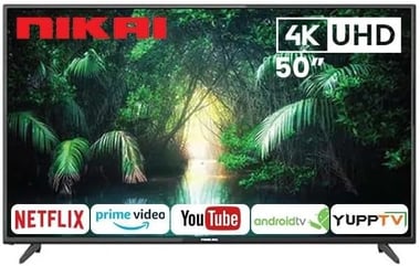 Nikai 50" Smart Tv,Uhd Led,60 Hz,Black,Uhd50sled