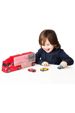 Teamsterz Vehicle & Track Set Truck,3 Years And Above,Multicolor