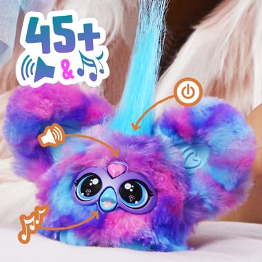 Furby Clip-On Plush Toy ,6 Years And Above,Multicolor