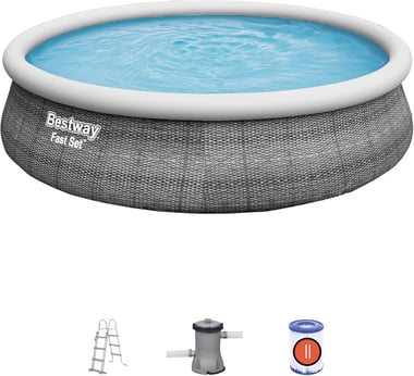 بيست واي مسبح فوق الارض 457 سم×457 سم×107 سم,6 أشخاص,متعدد الالوان