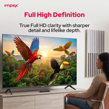امبيكس 50 بوصة تلفزيون ذكي,دقة كاملة كيو ليد,60 Hz,اسود,50 Inch Google QLED Smart TV Full HD 1080P