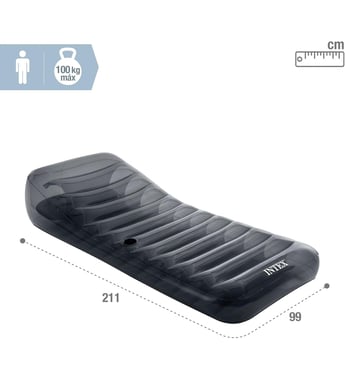 Intex Pool Float Mattress 14 Years And Above,Grey