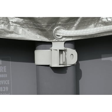 Intex Above-Ground Pool Cover 549 Cm×549 Cm×12 Cm,Drawstring,Grey
