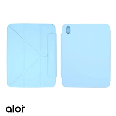 ألوت iPad 10.9 حافظة كمبيوتر لوحي بغطاء خلفي,سماوي