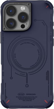سكينارما iPhone 16 Pro Max,غطاء خلفي للهاتف الذكي,ازرق