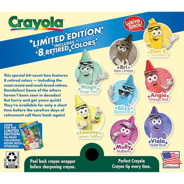 Crayola Wax Crayon,Assorted Color