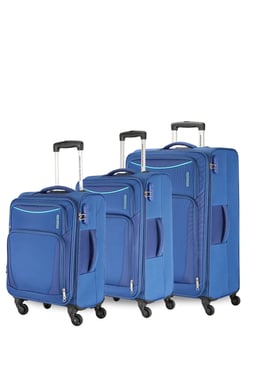 American Tourister Luggage Set Of 3 (20"/24"/28"),3 Pieces,Blue