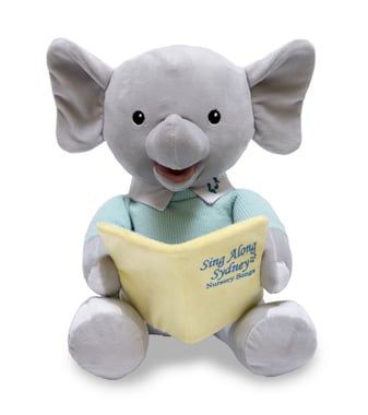 Cuddle Barn Interactive Plush Toy ,3 Years And Above,Silver