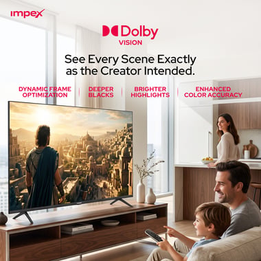 امبيكس 50 بوصة تلفزيون ذكي,دقة كاملة كيو ليد,60 Hz,اسود,50 Inch Google QLED Smart TV Full HD 1080P