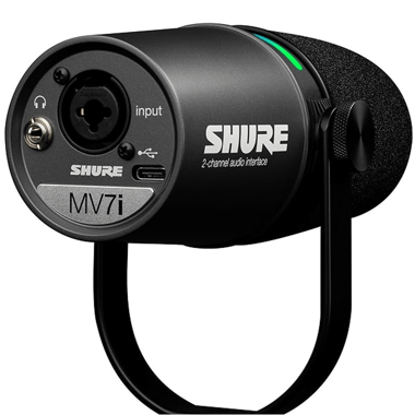 شور MV7i,USB-C / XLR,ميكروفون ديناميكي,أسود