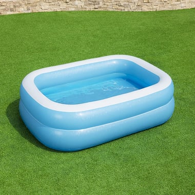 Bestway Inflatable Pool 262 Cm×175 Cm×51 Cm,3 Person,Blue