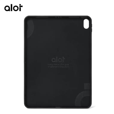 ألوت iPad 10.9 حافظة كمبيوتر لوحي بغطاء خلفي,أسود